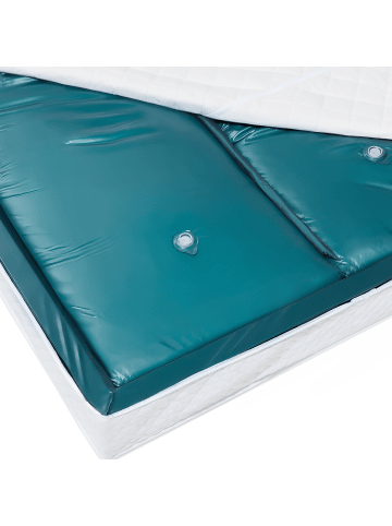 Beliani Wasserbettmatratze DUAL in Blau - (W) 160 x (H) 20 x (L) 200 cm