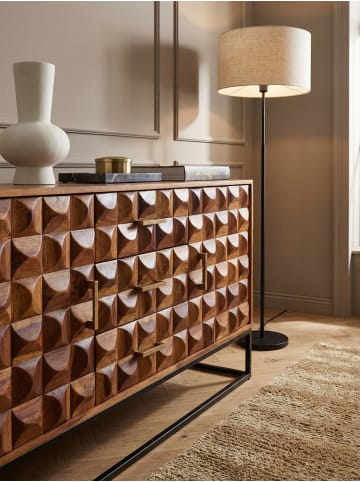 KADIMA DESIGN Sideboard 145x81x45 cm Massivholz / Metall Anrichte, Kommode