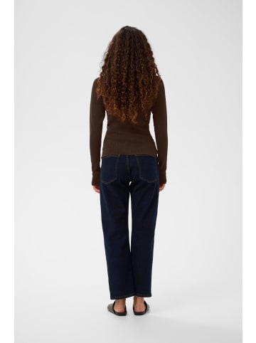 InWear Strickpullover YenahIW Tight fit in Coffee Brown Melange