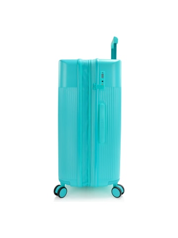 Heys HiLite 4 Rollen Trolley L 74 cm mit Dehnfalte aqua breeze