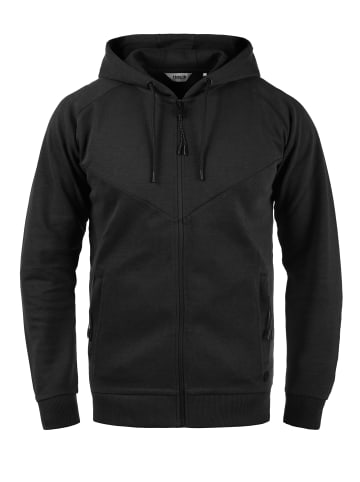 !SOLID Kapuzensweatjacke in schwarz