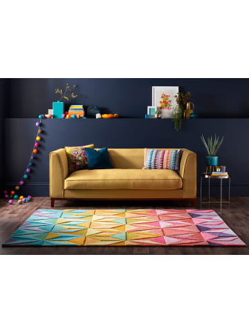 KADIMA DESIGN Luxus-Handgetufteter Wollteppich in Multifarben
