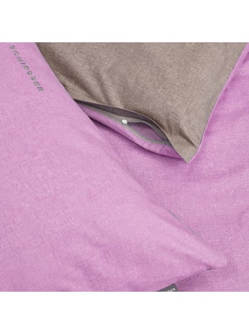 Schiesser Bettwäscheset Doubleface 2teilig in Rosé-Silber