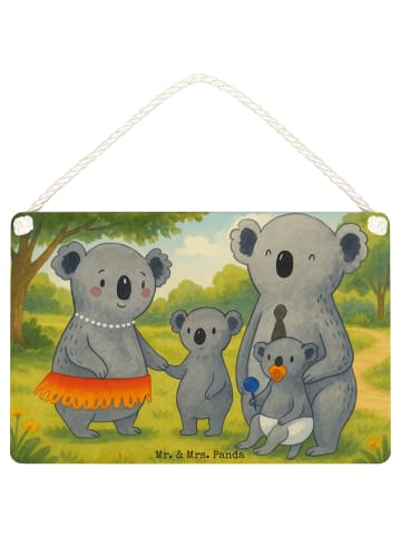 Mr. & Mrs. Panda Deko Schild Koala Familie Design ohne Spruch in Weiß