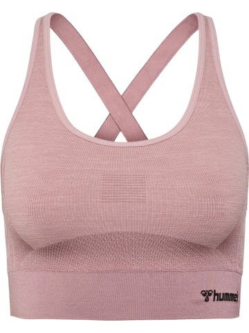 Hummel Hummel Top Hmlclea Yoga Damen Dehnbarem Atmungsaktiv Schnelltrocknend Nahtlosen in WOODROSE/ROSE TAUPE MELANGE