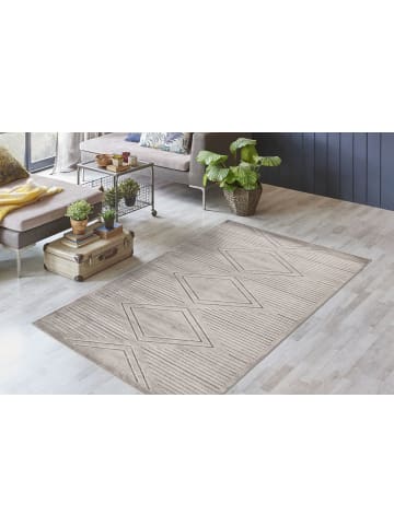 Kurzflor Teppich Mara 125 in Grau