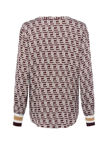 Franco Callegari Bluse in bordeaux weiß - 0009