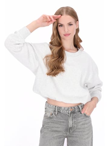 DreiMaster Women Sweatshirt in offwhite melange