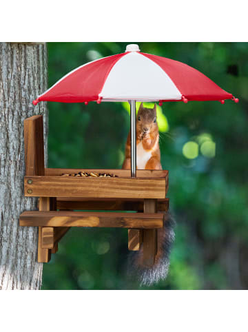 relaxdays Eichhörnchen Tisch in Dunkelbraun