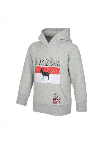 Fußballverein 1. FC Köln Kinder Hoodie "Hoodie Wendelinstraße" in Grau