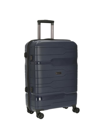 Check.In Memphis - 4-Rollen-Trolley 67 cm (blau) in blau