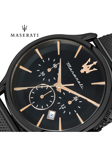 Maserati Chronograph-Armbanduhr Maserati Epoca in schwarz groß (ca. 48x42mm)