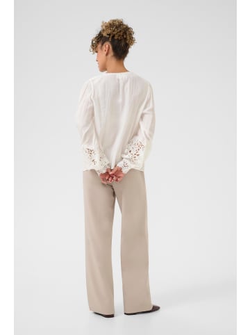 Cream Langarm-Bluse CRTina Relaxed fit in Snow White
