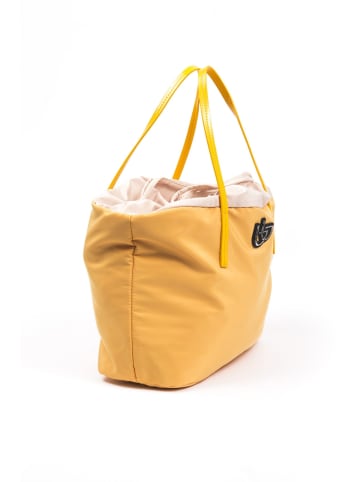 Byblos Grau Gelb Polyester Damen Schulter Tasche