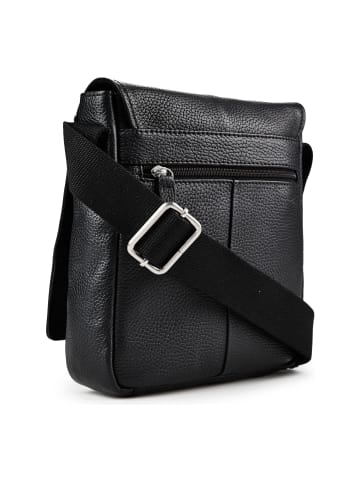 Strellson Kennington Umhängetasche Leder 20 cm in black