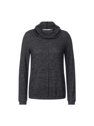 Cecil Langarmshirt in black melange