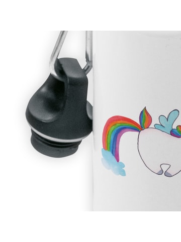 Mr. & Mrs. Panda Kindertrinkflasche Einhorn Fliegendes Pferd ohn... in Weiß