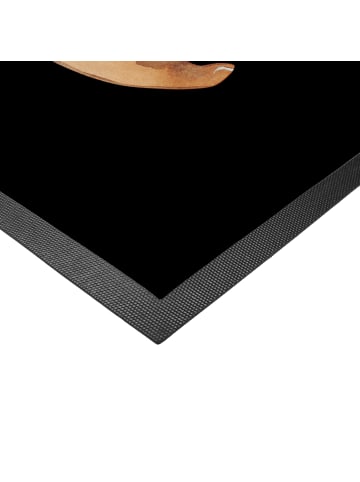 Mr. & Mrs. Panda Fußabstreifer Hund Marienkäfer ohne Spruch in Schwarz