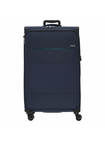 D&N Travel Line 9004 - 4-Rollen-Trolley L 79 cm in blau