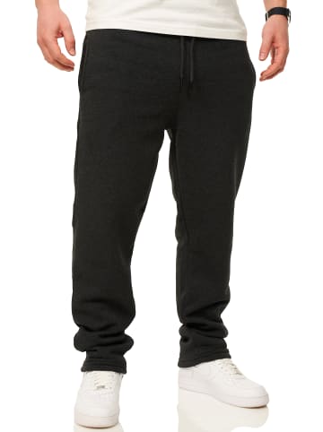 DAILY COTTON Jogginghose - im Straight-Fit als Lange Sweatpants Trainingshose in Dunkelgrau