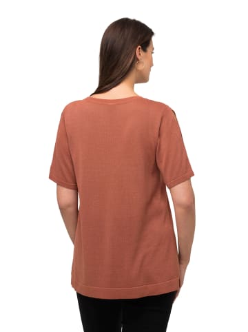 Ulla Popken Pullover in terracotta