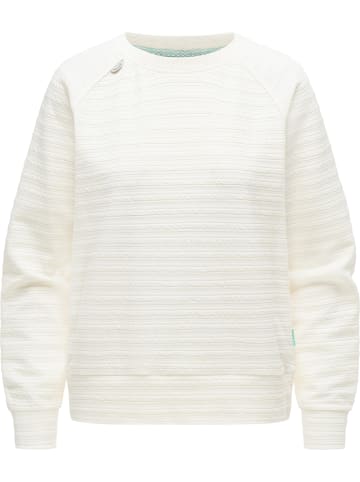 ragwear Rundhalspullover Joann Crepe in Ivory
