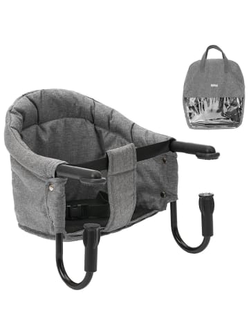 fillikid Faltbarer Tischsitz inkl. Tasche - Melange in grau