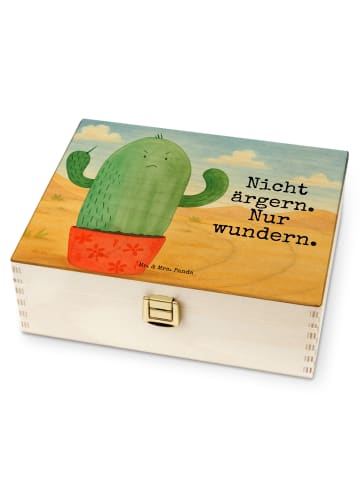 Mr. & Mrs. Panda Teebox Kaktus Wut Design mit Spruch in Weiß