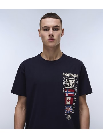 Napapijri T-Shirt "S-Turin 1" in Blau