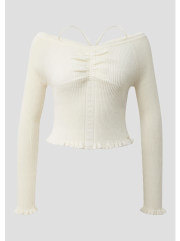 QS Strickpullover in 0200_creme