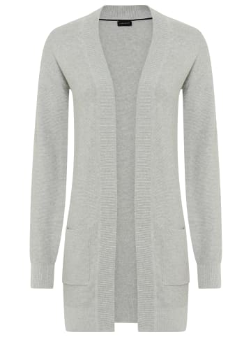 Laura Scott Strickjacke in grau melange