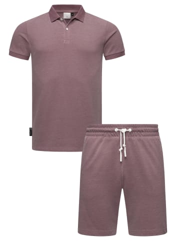 ragwear Poloshirt Set Porpi in Mauve