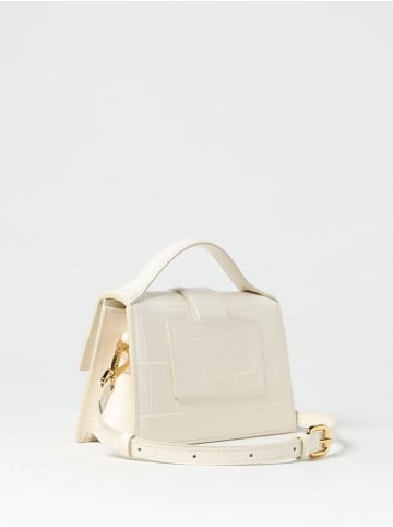 Weiß Elfenbein Kroko Le Grand Bambino Handtasche