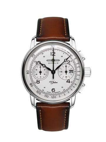 Zeppelin Armbanduhr 100 Jahre Zeppelin in weiß