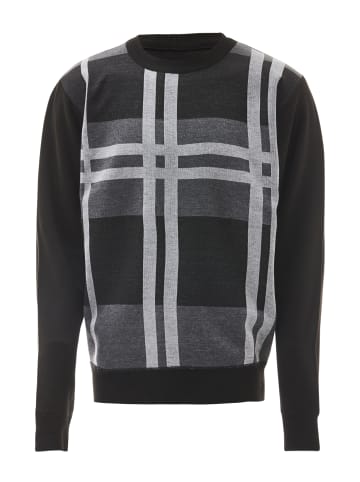 mozzaar Pullover in Schwarz Grau