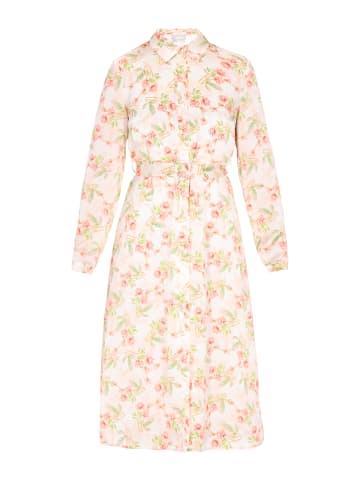 Usha Women Dress in offwhite multicolor