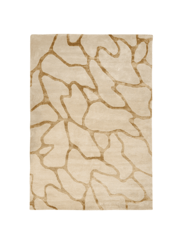 Beliani Kurzflor MAKOLA in Beige - (W) 160 x (L) 230 cm