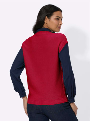 Sieh an! Pullunder in erdbeere