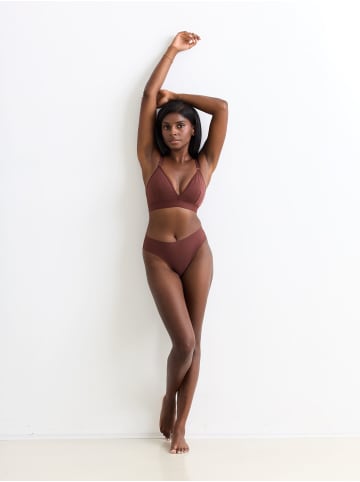 Erlich Textil  Casual Cotton Slip aus Bio-Baumwolle - nahtlose Kanten in umbra