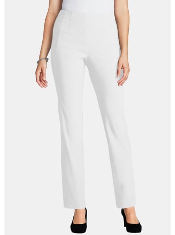 GOLDNER Kurzgröße:  Schlupfhose CARLA in Super-Stretch in weiß
