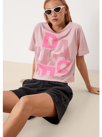 QS T-Shirt kurzarm in Pink