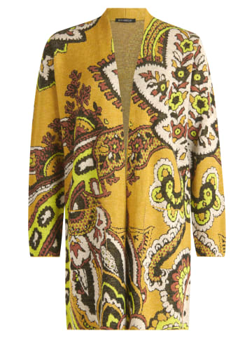 Betty Barclay Feinstrickjacke mit Muster in Brown/Yellow