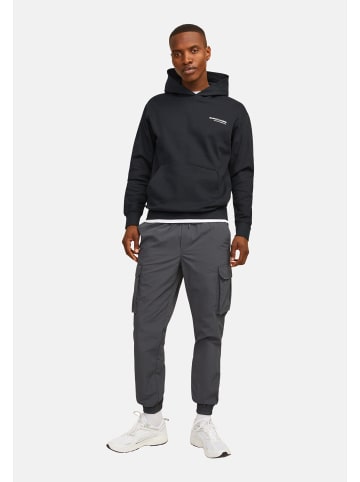Jack & Jones Hoodie 'Aero Print' in schwarz