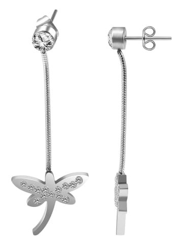 Adeliás Damen Ohrringe – Ohrstecker aus Edelstahl in silber