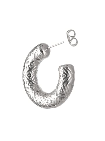IZIA Women Hoop Earrings in Silver