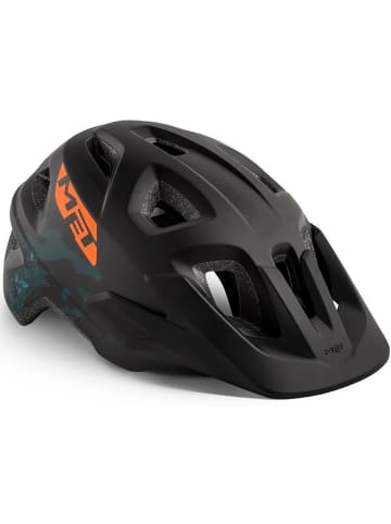 Met Fahrradhelm in Schwarz