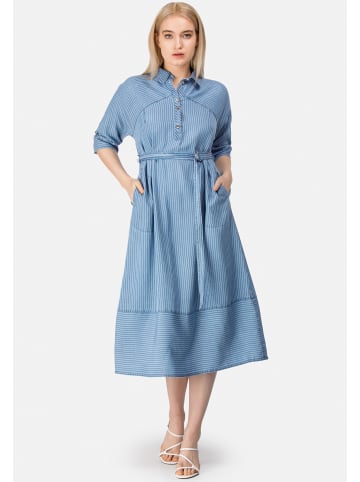 HELMIDGE Sommerkleid in Denim-Optik in blau