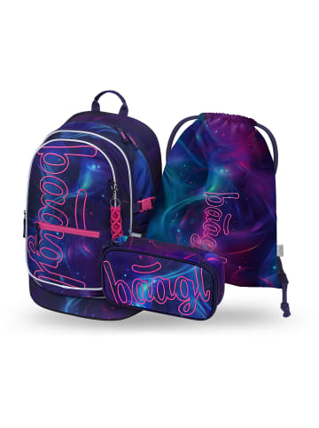 BAAGL 3-tlg. Set: Schulrucksack Core in Schwarz Nova