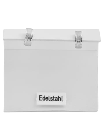 Adeliás Damen Ohrringe – Klappcreole aus Edelstahl in silber