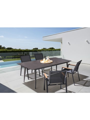 Beliani Esstisch TOLENTINO in Grau - (W) 90 x (H) 75 x (L) 180 cm